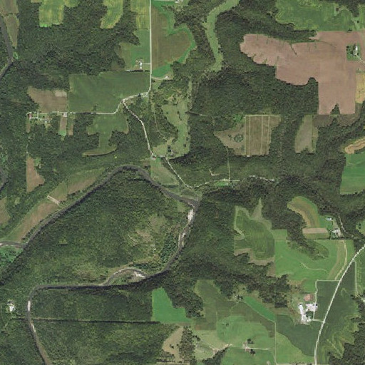 Aerial imagery of Torkelson Creek, MN