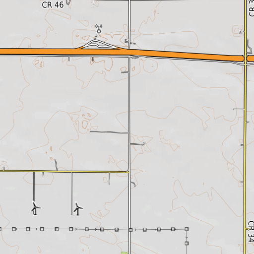 OpenTopoMap map of Torrens School, MN