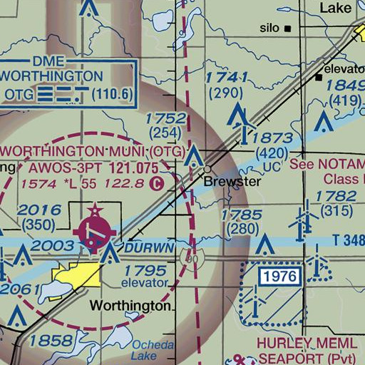 FAA VFR chart of Trinity Cemetery, MN