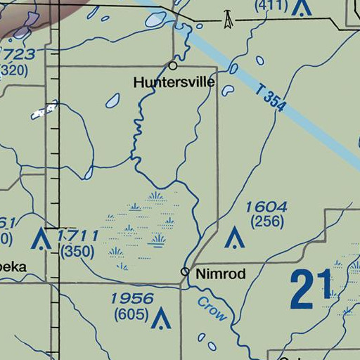 FAA VFR chart of Andersons Crossing Campground, MN
