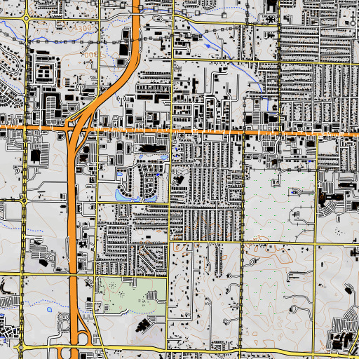 OpenTopoMap map of Walker Elementary School, AR