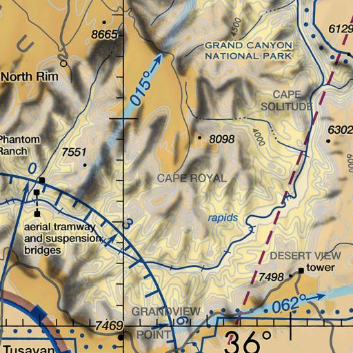 FAA VFR chart of Angels Window, AZ