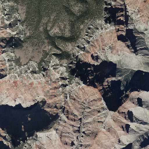 Aerial imagery of Angels Window, AZ