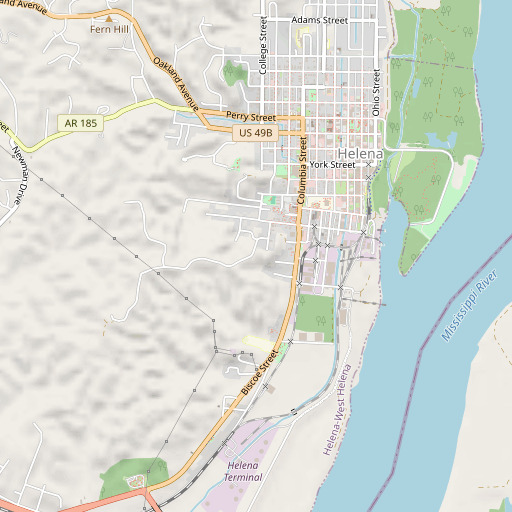OpenStreetMap map of Battery D (historical), AR