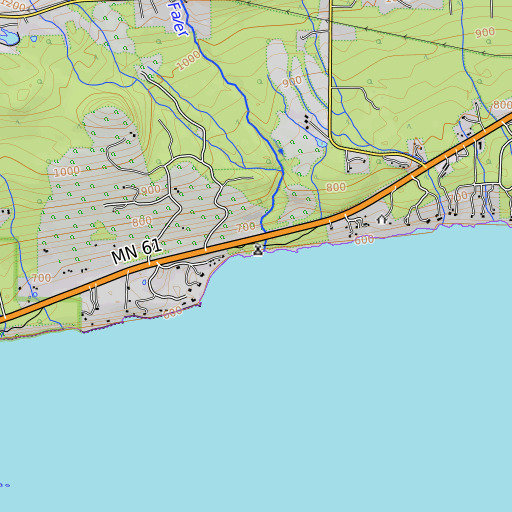 OpenTopoMap map of Fall River, MN