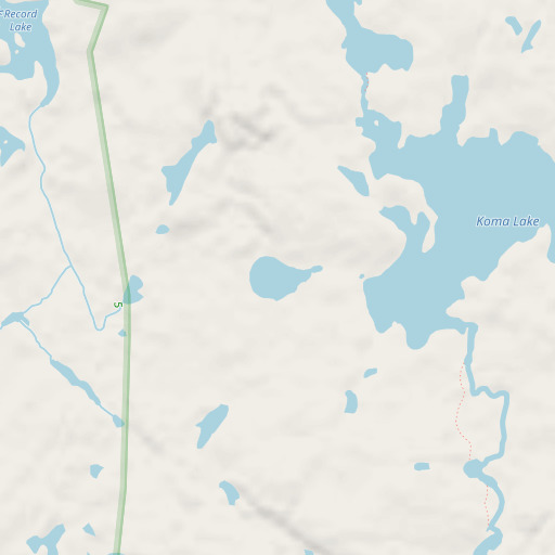 OpenStreetMap map of Fantail Lake, MN