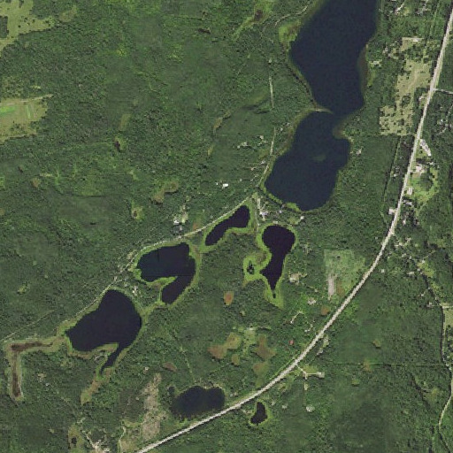 Aerial imagery of Fourth Lake, MN
