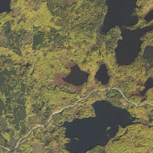 Aerial imagery of Ghost Lake, MN