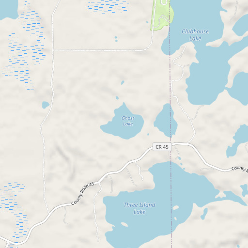 OpenStreetMap map of Ghost Lake, MN