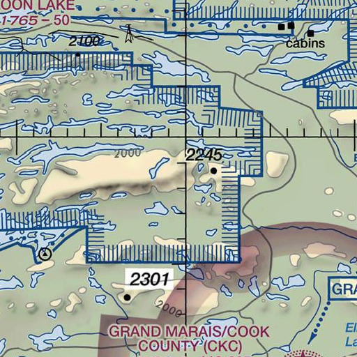 FAA VFR chart of Globe Lake, MN