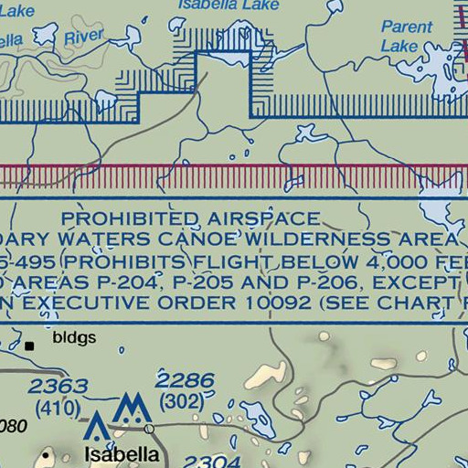 FAA VFR chart of Jack Lake, MN