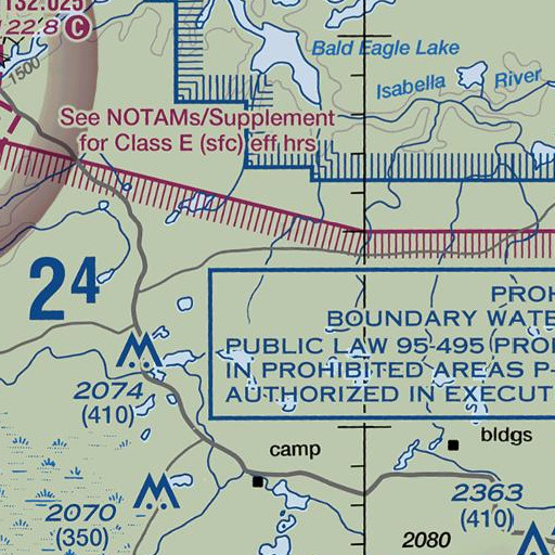 FAA VFR chart of Jack Pine Mountain, MN