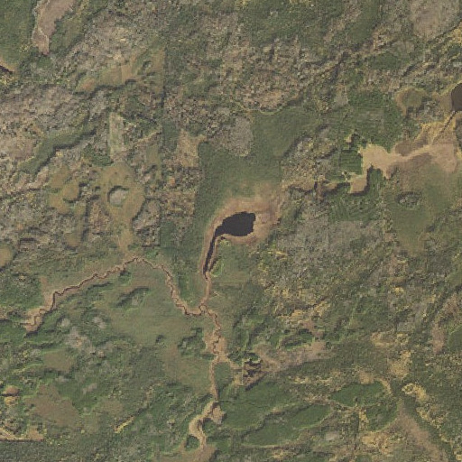 Aerial imagery of Jackpot Lake, MN