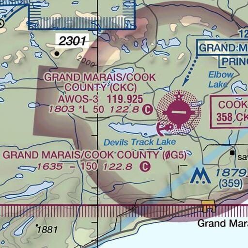 FAA VFR chart of Junco Creek, MN