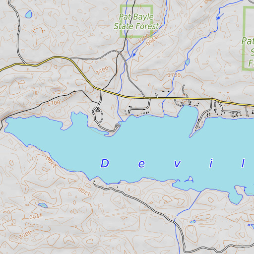 OpenTopoMap map of Junco Creek, MN