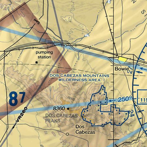 FAA VFR chart of Angle Canyon, AZ