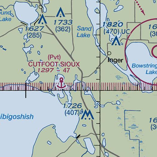 FAA VFR chart of Mosomo Point, MN