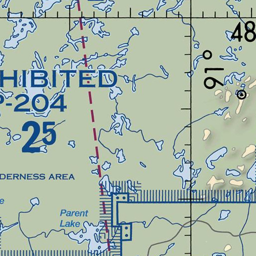 FAA VFR chart of Phoebe River, MN