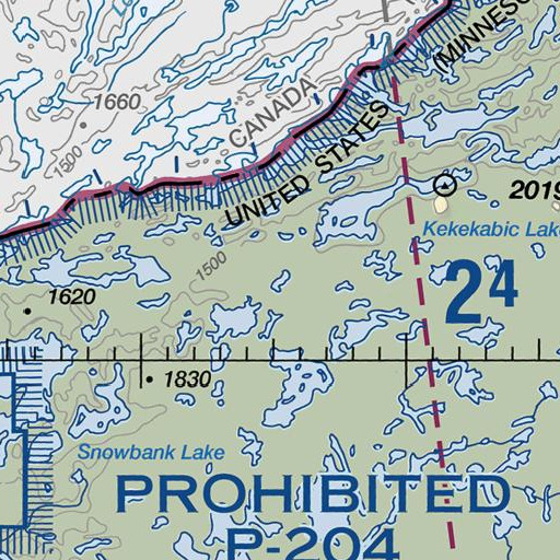 FAA VFR chart of Sedative Lake, MN