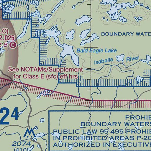 FAA VFR chart of Snake River, MN