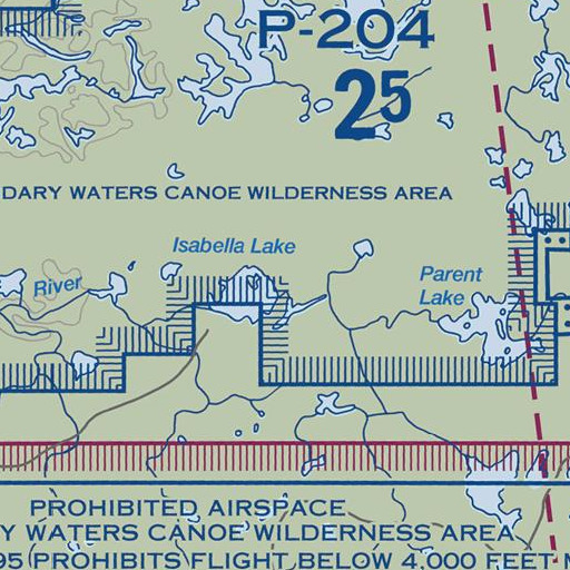 FAA VFR chart of Azure Lake, MN