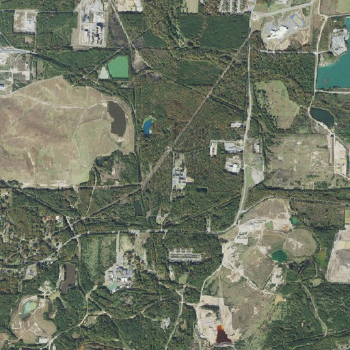 Aerial imagery of Pine Haven Elementary School, AR