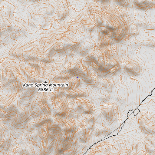 OpenTopoMap map of Kane Spring, AZ