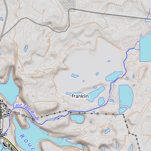 OpenTopoMap map of Minorga Mine, MN