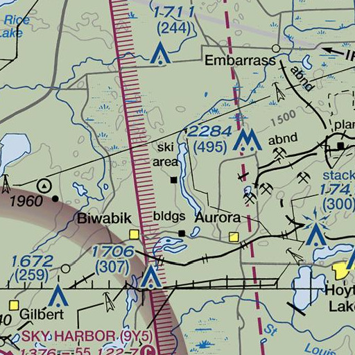 FAA VFR chart of The Narrows, MN