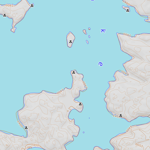 OpenTopoMap map of Windy Point, MN