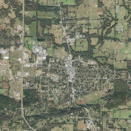 Aerial imagery of Scott County Library, AR