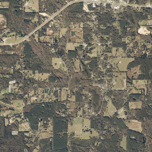 Aerial imagery of Boler Branch, MS