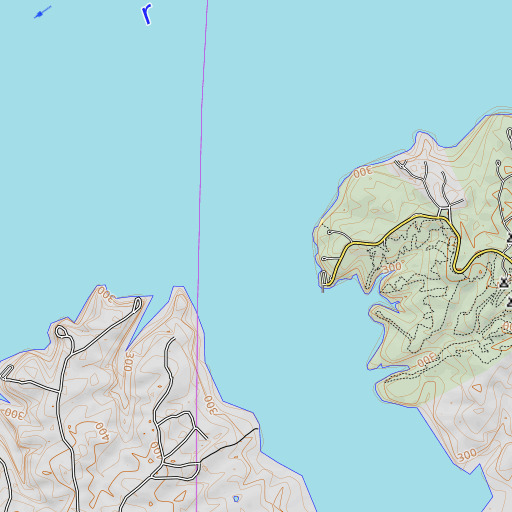 OpenTopoMap map of Clear Creek, MS