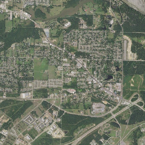 Aerial imagery of Barling Elementary School, AR