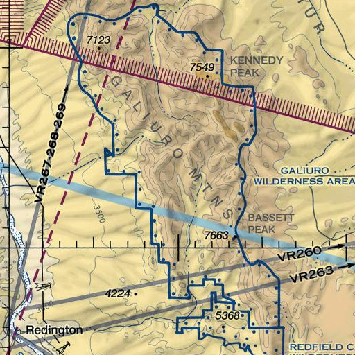 FAA VFR chart of Knothe Spring, AZ