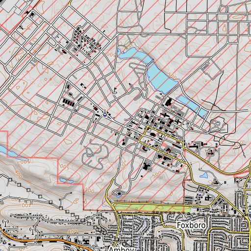 OpenTopoMap map of Camp Pike (historical), AR