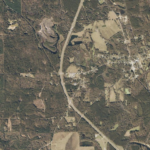 Aerial imagery of Shubuta School, MS