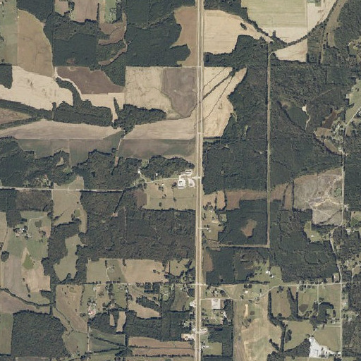 Aerial imagery of Mitchell Lake Dam, MS