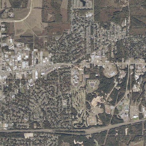 Aerial imagery of Pearl Elementary School, MS