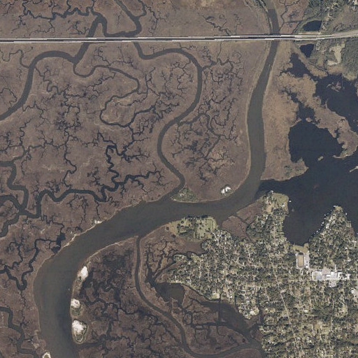 Aerial imagery of First Bayou, MS