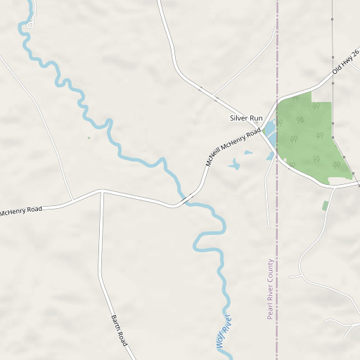 OpenStreetMap map of Silver Run, MS