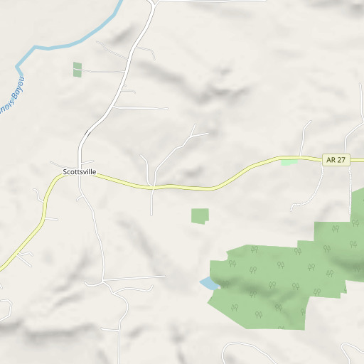 OpenStreetMap map of Pope County, AR