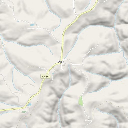 OpenStreetMap map of Deer Elementary School, AR
