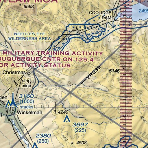 FAA VFR chart of Lime Spring, AZ