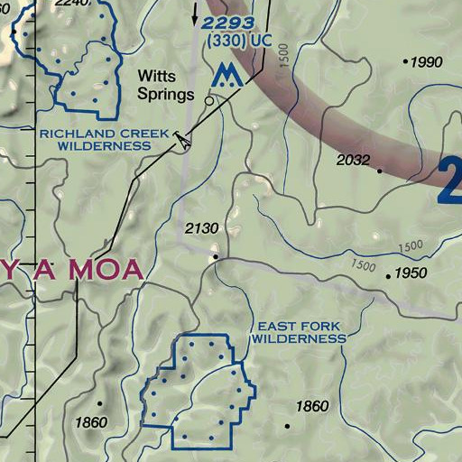 FAA VFR chart of Alread Hill, AR