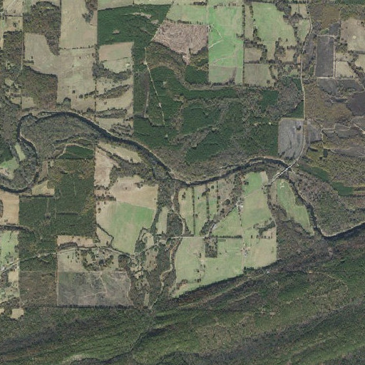 Aerial imagery of Bear Creek, AR