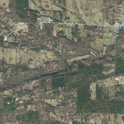 Aerial imagery of Bear Creek, AR