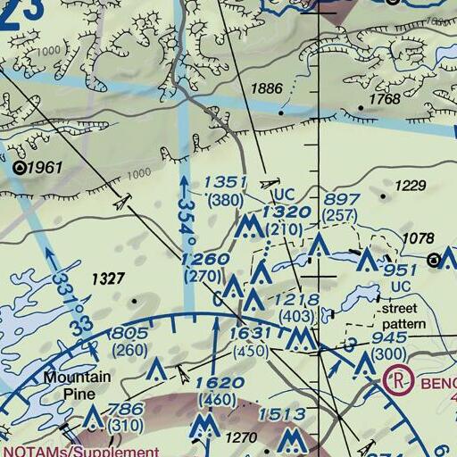 FAA VFR chart of Blakely, AR