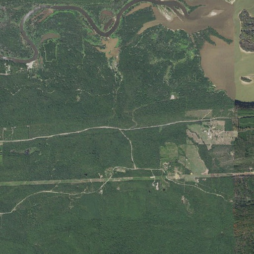 Aerial imagery of Brown School, AR