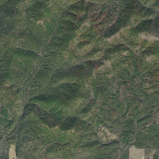Aerial imagery of Brushy Mountain, AR